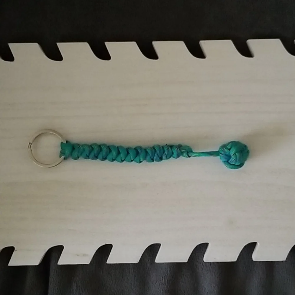 Blue Paracord Keychain